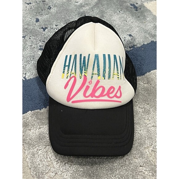 Hawaii Vibes Hat Cap Volcom Mesh-Back Trucker Style SnapBack Adjustable OSFM - Picture 3 of 8